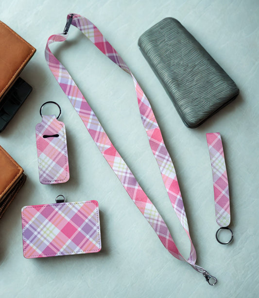 Pink/Purple Plaid Accessories