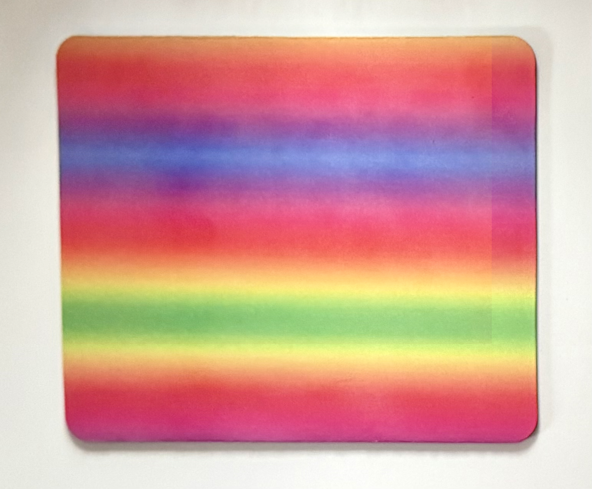 Bright Colored Stripes Mouse Pad